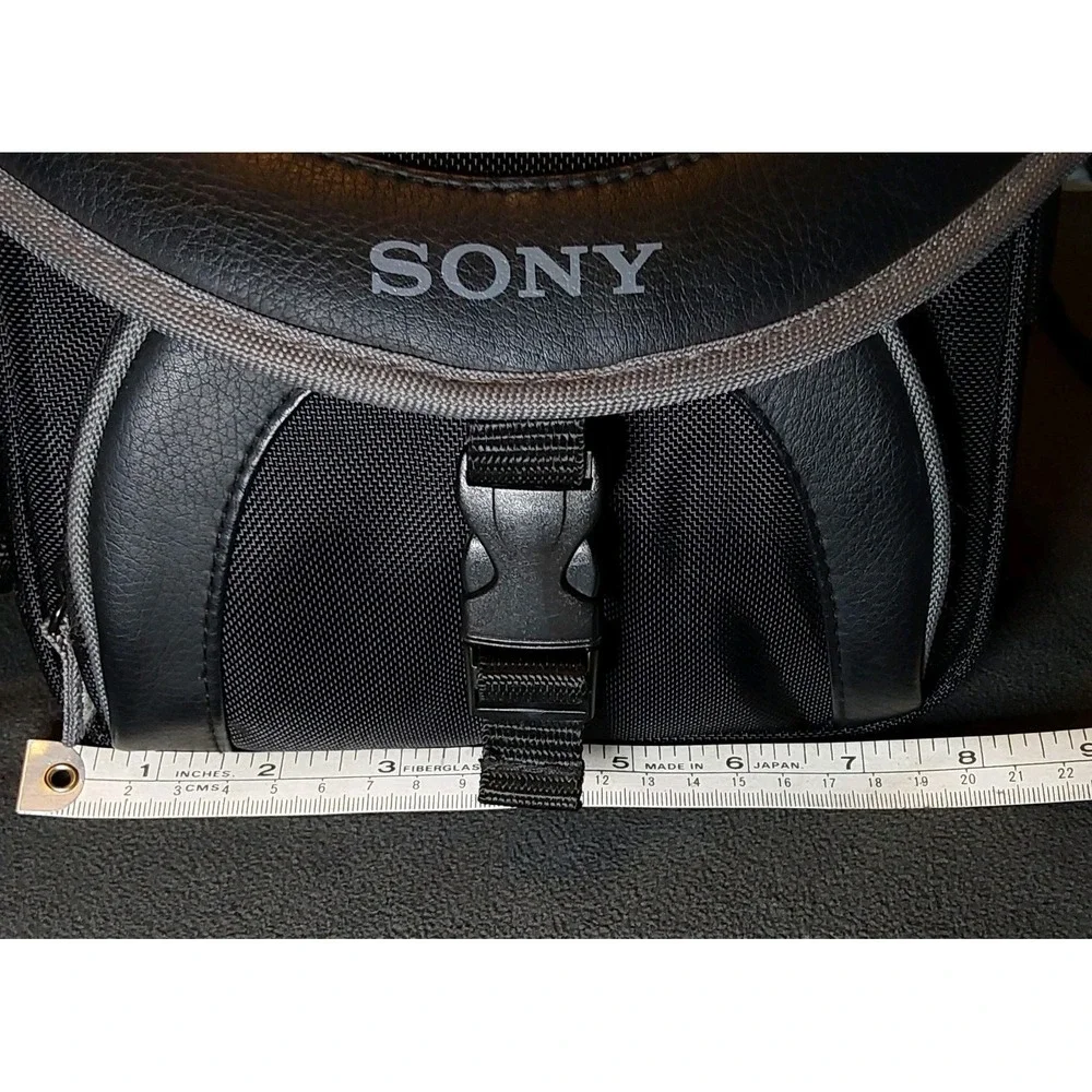 Sony LCS-X20 Camera Camcorder Soft Carrying Bag Adjustable Shoulder‎ Strap BLACK